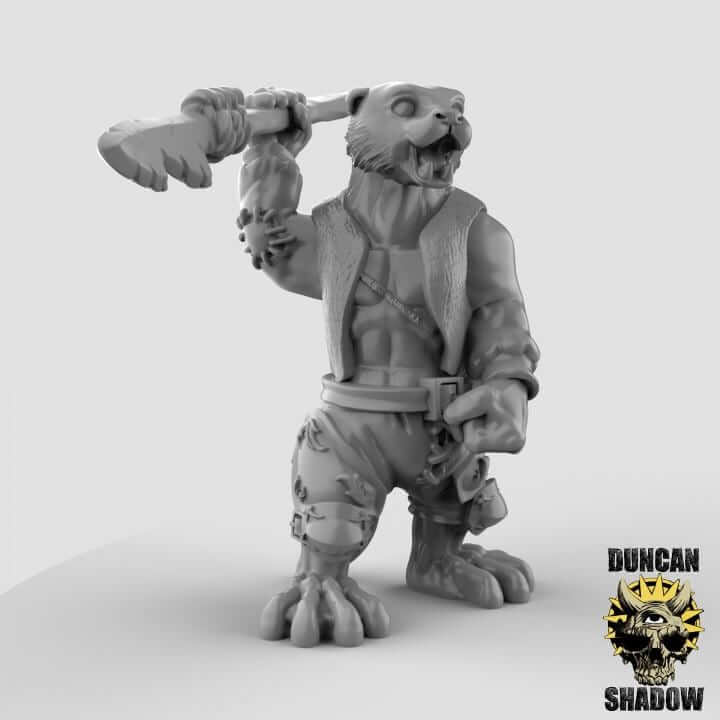 Otter Folk with Harpoons | Duncan Shadow | PathFinder | Mini | Tabletop Wargaming | Dungeons and Dragons | Resin | Fantasy | RPG