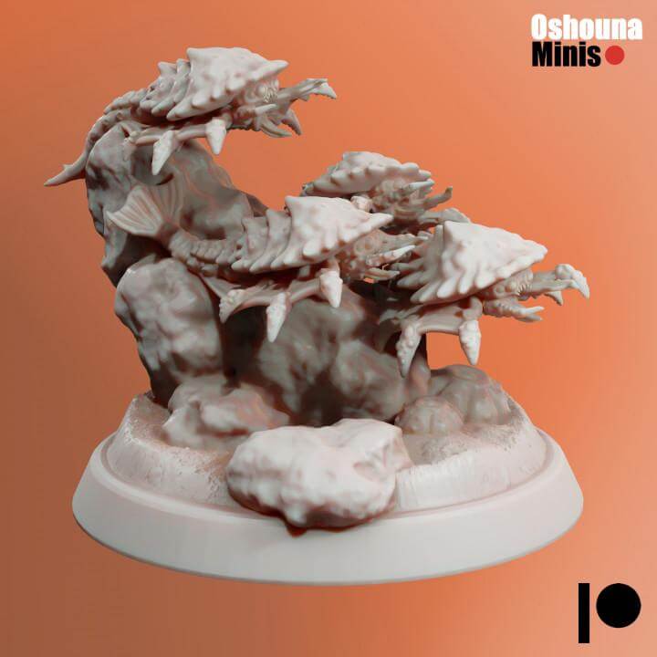 Flying Worm Swarm x3 - Deep Hive - Tabletop wargaming miniature for Grimdark | OPR | Sci-fi | Alien | Bug | Resin 3D Printed Mini | Swarm