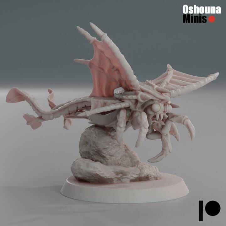 Flying SpikeSpitters x8 - Deep Hive - Tabletop wargaming miniature for Grimdark | OPR | Sci-fi | Alien | Bug | Resin 3D Printed Mini | Swarm