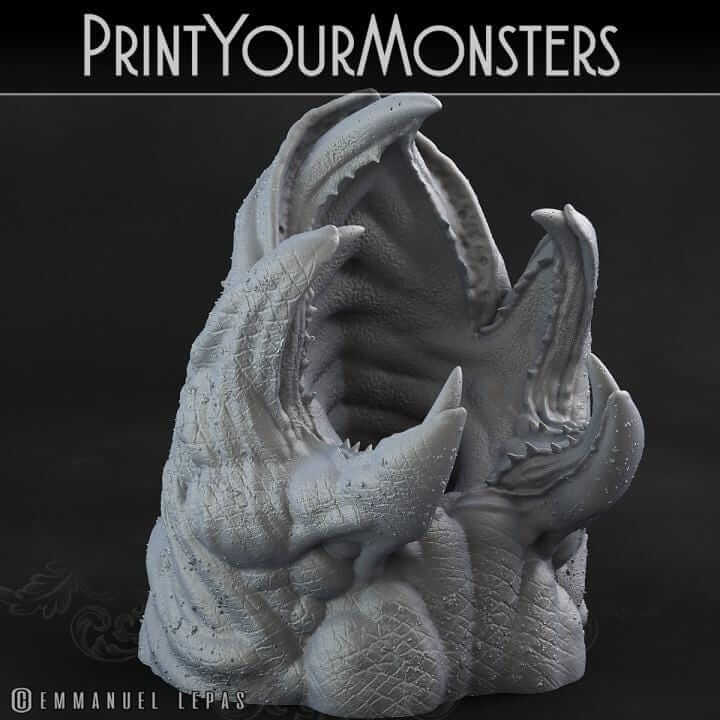 Dune Maw | Fantasy | Print your Monster | PathFinder | Mini | Tabletop Wargaming | Dungeons and Dragons | Resin | Fantasy | RPG |