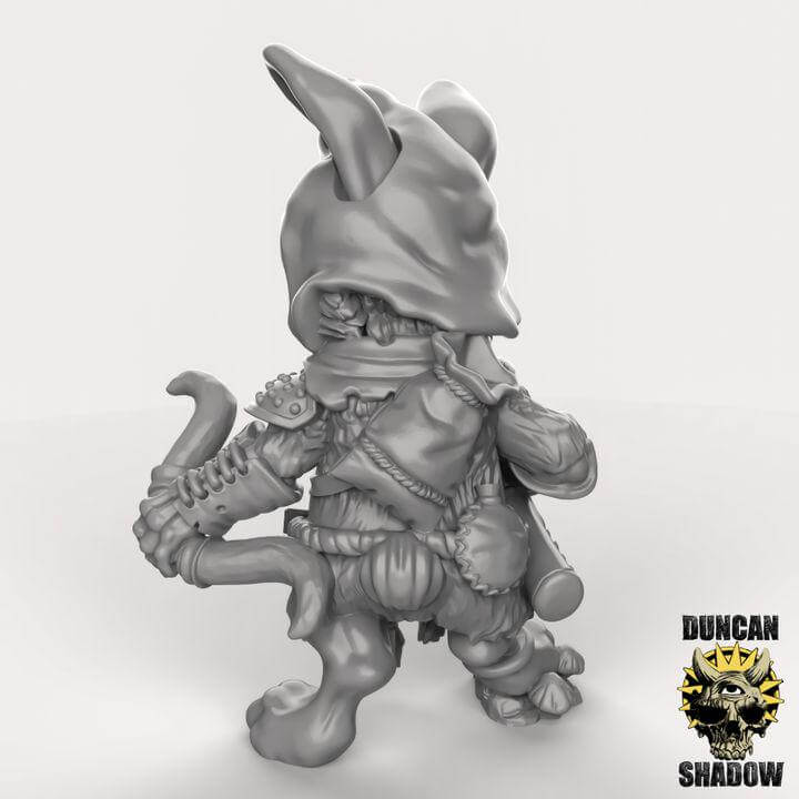 Rabbit Folk with Bows | Duncan Shadow | PathFinder | Mini | Tabletop Wargaming | Dungeons and Dragons | Resin | Fantasy | RPG