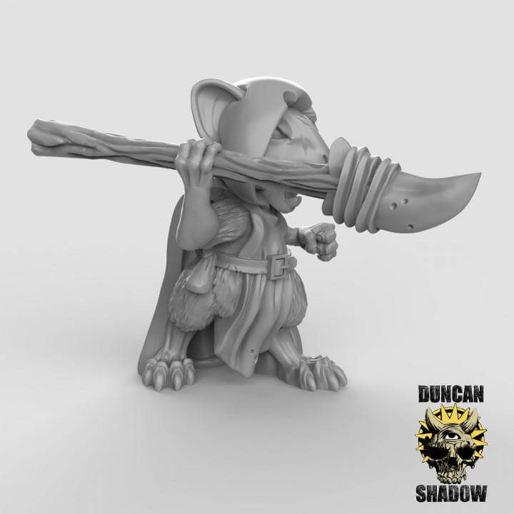 Mousle Rangers with Spears | Duncan Shadow| PathFinder | Mini | Tabletop Wargaming | Dungeons and Dragons | Resin | Fantasy | RPG