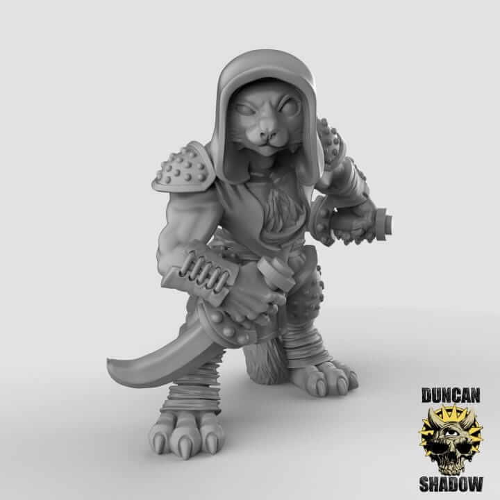 Cat Folk Bandits | Duncan Shadow | PathFinder | Mini | Tabletop Wargaming | Dungeons and Dragons | Resin | Fantasy | RPG