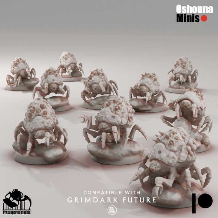 Spike Shooter Bugs 10 - Deep Hive - Oshounaminis - Tabletop wargaming miniature for Grimdark | OPR | Sci-fi | Alien | Bug | Resin 3D Printed