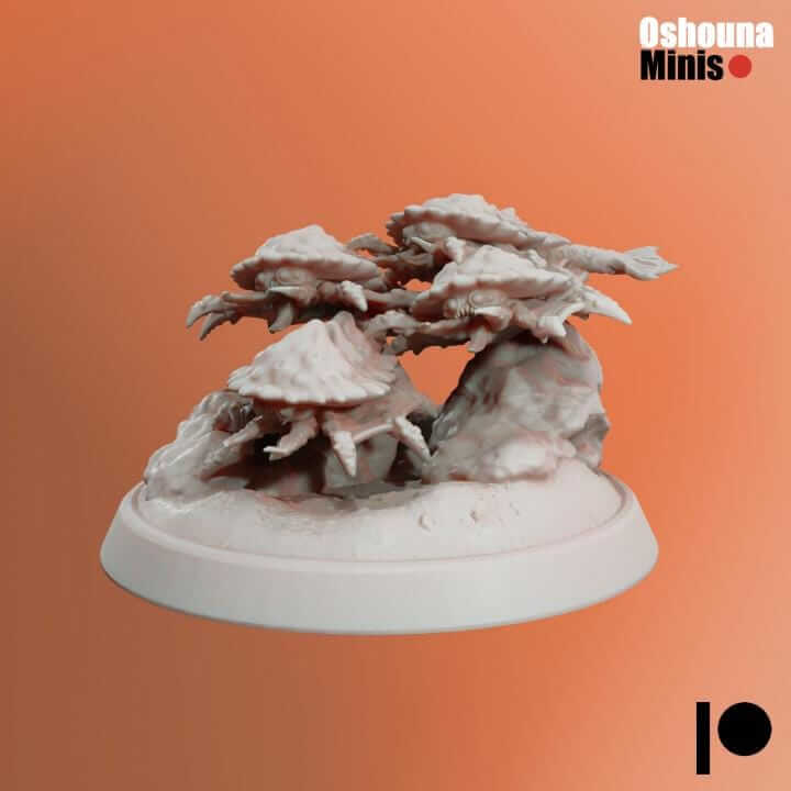 Flying Worm Swarm x3 - Deep Hive - Tabletop wargaming miniature for Grimdark | OPR | Sci-fi | Alien | Bug | Resin 3D Printed Mini | Swarm