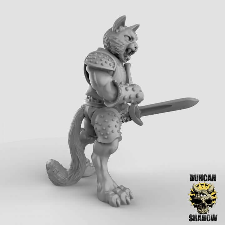 Cat Folk Bandits | Duncan Shadow | PathFinder | Mini | Tabletop Wargaming | Dungeons and Dragons | Resin | Fantasy | RPG