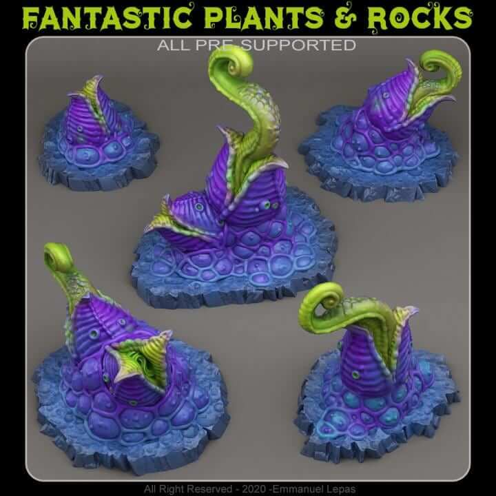 Mutant Plants | Fantastic Plants and Rocks | PathFinder | Mini | Tabletop Wargaming | Dungeons and Dragons | Resin | Fantasy | RPG