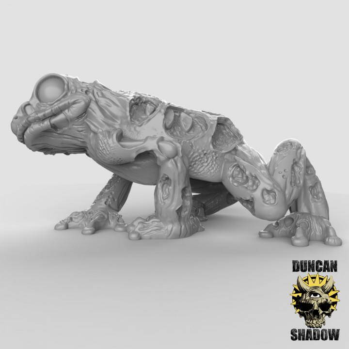 Zombie Frog | Duncan Shadow | PathFinder | Mini | Tabletop Wargaming | Dungeons and Dragons | Resin | Fantasy | RPG