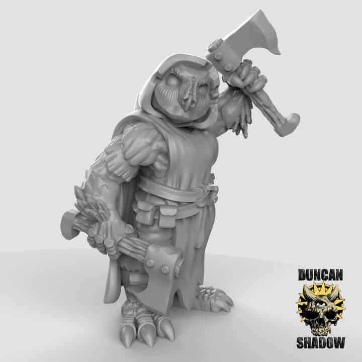 Owl Folk with Hand Weapons | Duncan Shadow | PathFinder | Mini | Tabletop Wargaming | Dungeons and Dragons | Resin | Fantasy | RPG