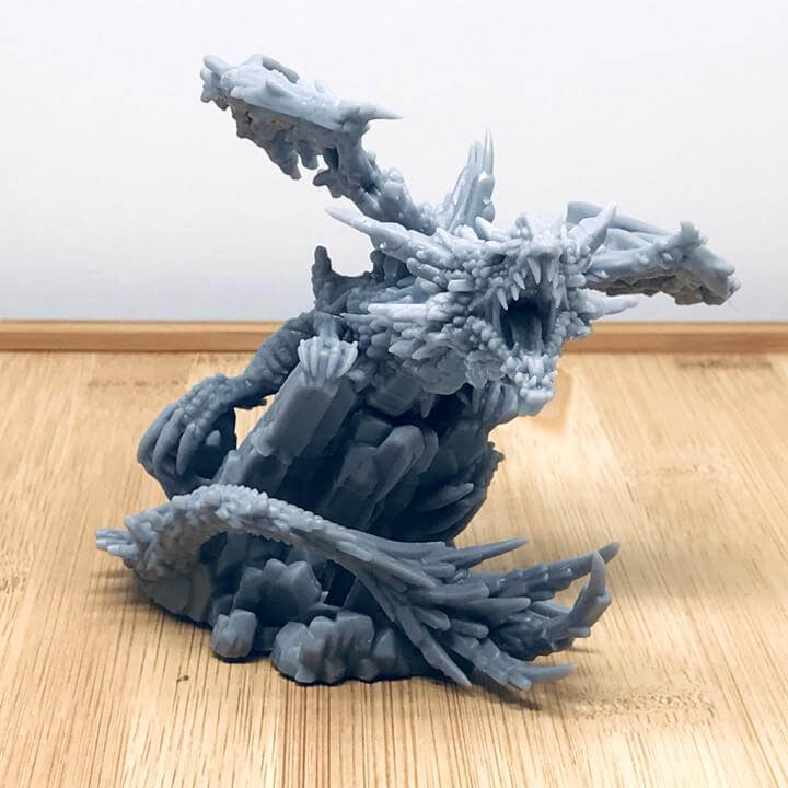 Crystal Dragon - Fantasy | Print your Monster | PathFinder | Mini | Tabletop Wargaming | Dungeons and Dragons | Resin | Fantasy | RPG |