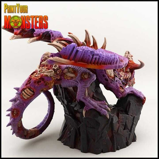 Zombie Dragon | Fantasy | Print your Monster | PathFinder | Mini | Tabletop Wargaming | Dungeons and Dragons | Resin | Fantasy | RPG |