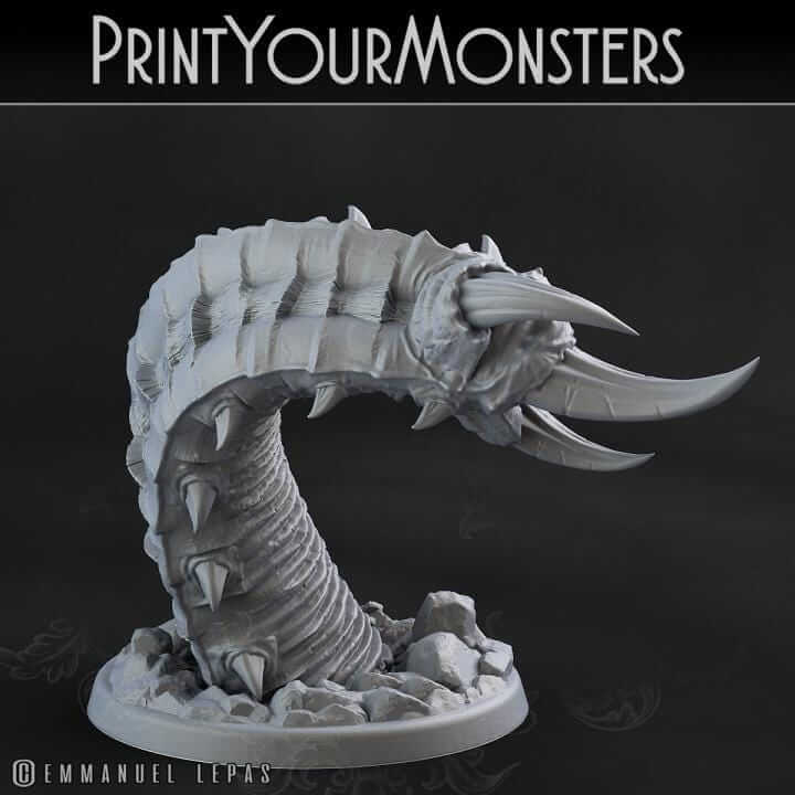 Purple Worm x3 | Fantasy | Print your Monster