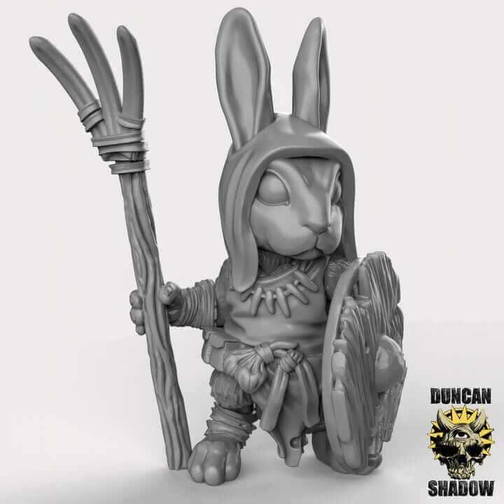 Rabbit Folk Farmers | Duncan Shadow | PathFinder | Mini | Tabletop Wargaming | Dungeons and Dragons | Resin | Fantasy | RPG