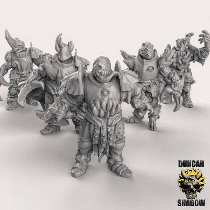 Possessed Chaos Warriors | Duncan Shadow| PathFinder | Mini | Tabletop Wargaming | Dungeons and Dragons | Resin | Fantasy | RPG