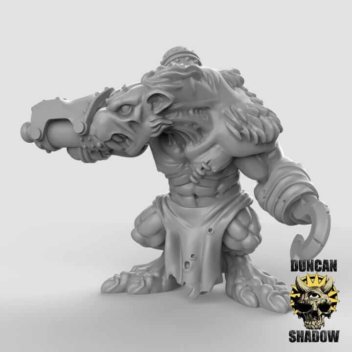 Rat Ogre miniature by Duncan Shadow for tabletop wargaming, ideal for Dungeons & Dragons and fantasy RPGs.