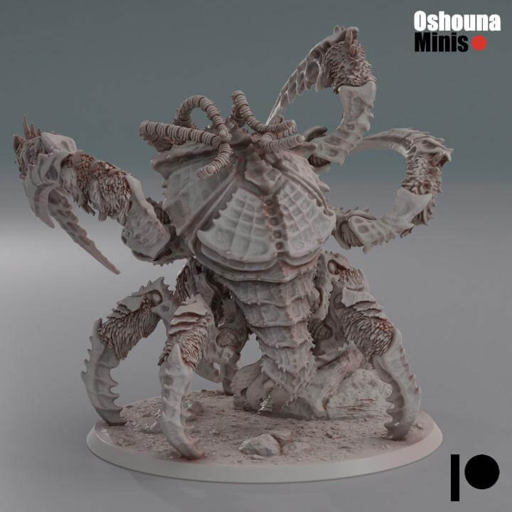 Yeti Crab - Deep Hive - Oshounaminis - Tabletop wargaming miniature for Grimdark OPR | Sci-fi | Alien | Bug | Resin 3D Printed Mini | Swarm