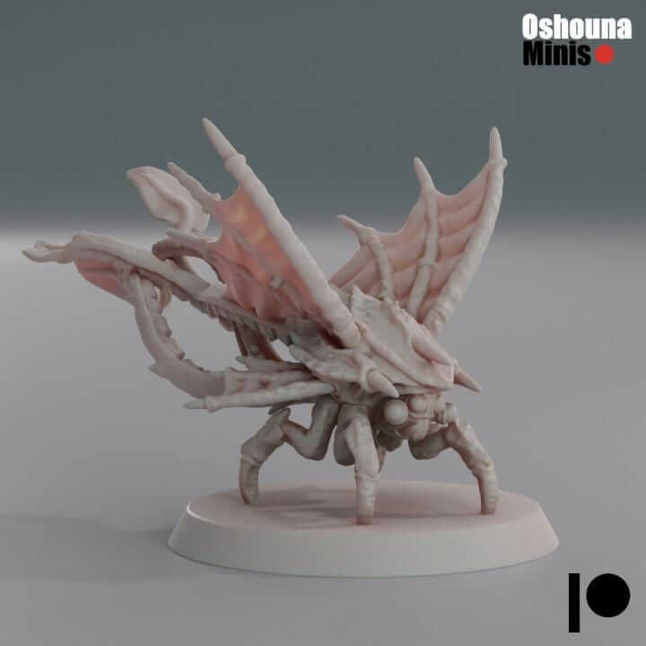 Flying SpikeSpitters x8 - Deep Hive - Tabletop wargaming miniature for Grimdark | OPR | Sci-fi | Alien | Bug | Resin 3D Printed Mini | Swarm