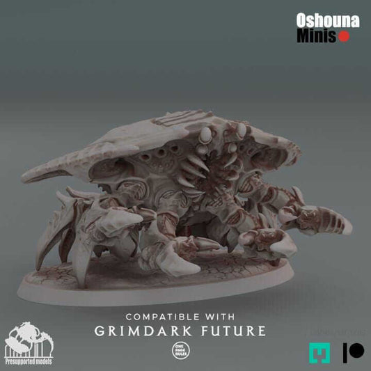 Shooter Crab 2.0 - Deep Hive - Oshounaminis - Tabletop wargaming miniature for Grimdark | OPR | Sci-fi | Alien | Bug | Resin 3D Printed