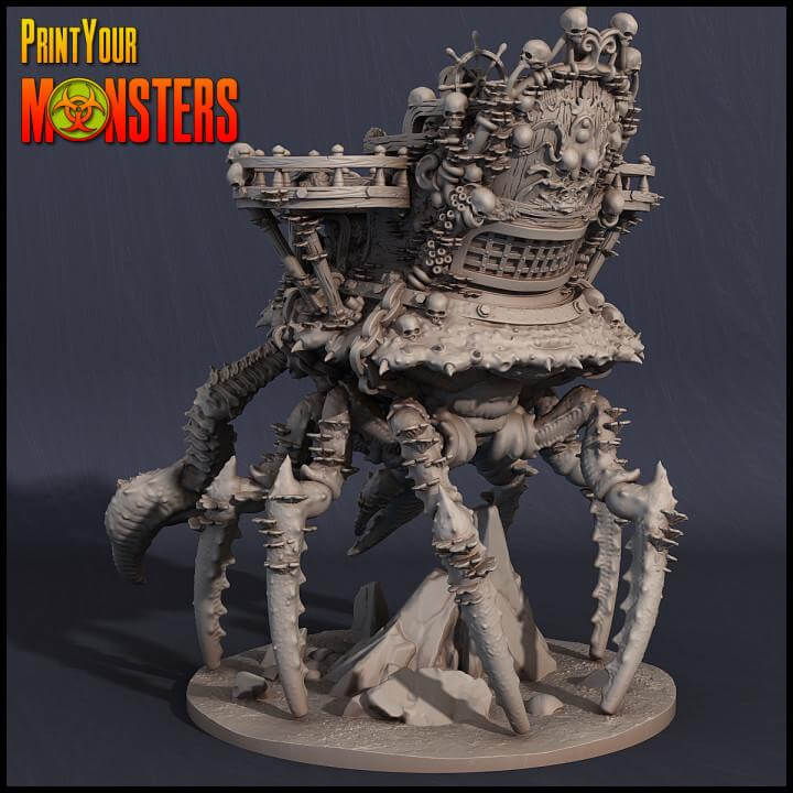 Crab Ship  - Print your Monster - Suitable for fantasy | RPG | Dungeons and Dragons and other tabletop wargames