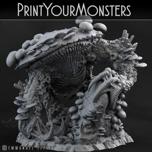 Behemoth Grotto Fungi | Fantasy | Print your Monster | PathFinder | Mini | Tabletop Wargaming | Dungeons and Dragons | Resin | Fantasy | RPG