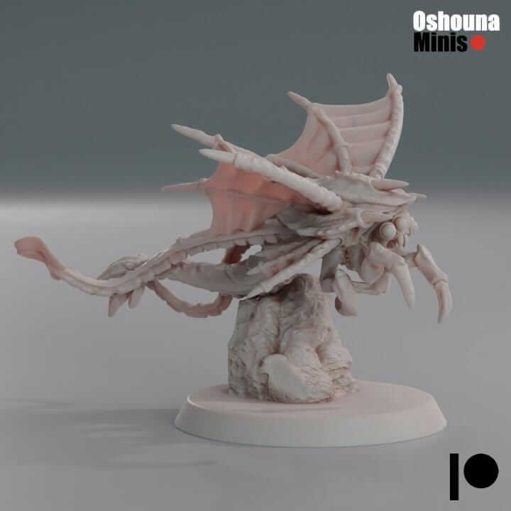 Flying SpikeSpitters x8 - Deep Hive - Tabletop wargaming miniature for Grimdark | OPR | Sci-fi | Alien | Bug | Resin 3D Printed Mini | Swarm