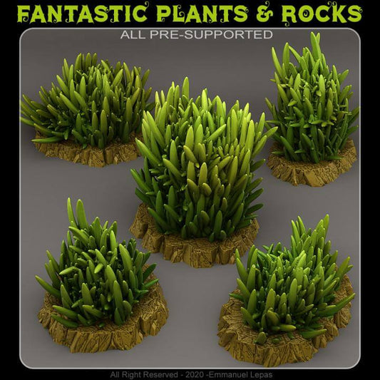 Prickly Tall Grass | Fantastic Plants and Rocks | PathFinder | Mini | Tabletop Wargaming | Dungeons and Dragons | Resin | Fantasy | RPG