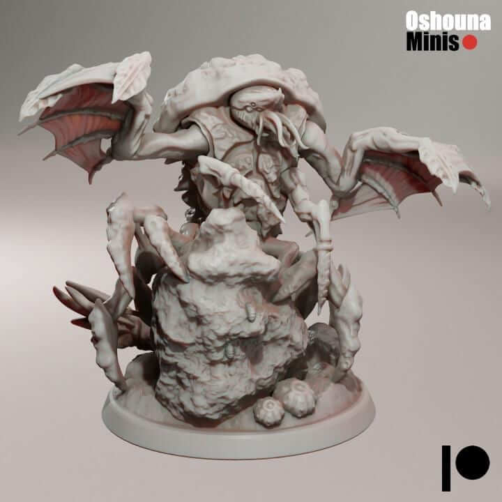 Insect Lord 1.0 with 5 variations - Deep Hive - Oshounaminis - Tabletop wargaming miniature Grimdark | OPR | Sci-fi | Alien | Bug | Mini