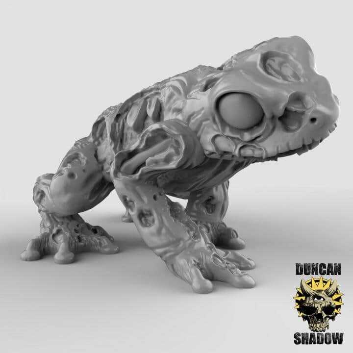 Zombie Frog | Duncan Shadow | PathFinder | Mini | Tabletop Wargaming | Dungeons and Dragons | Resin | Fantasy | RPG