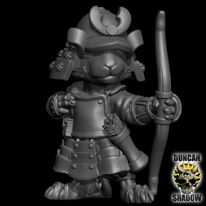 Mousle Samurai with Bows | Duncan Shadow | PathFinder | Mini | Tabletop Wargaming | Dungeons and Dragons | Resin | Fantasy | RPG