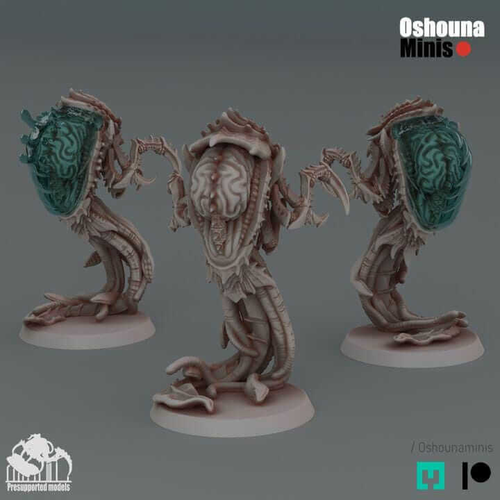 Mindeater JellyFish 2.0 - Deep Hive - Oshunaminis - Tabletop wargaming miniature for Grimdark OPR | Sci-fi | Alien | Bug | Resin 3D Printed