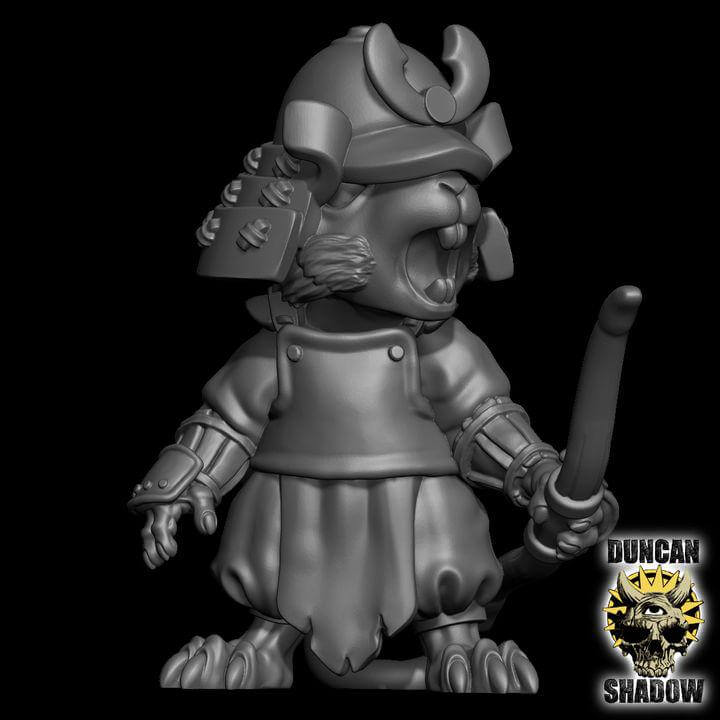 Mousle Samurai with Bows | Duncan Shadow | PathFinder | Mini | Tabletop Wargaming | Dungeons and Dragons | Resin | Fantasy | RPG