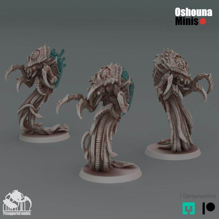 Mindeater JellyFish 2.0 - Deep Hive - Oshunaminis - Tabletop wargaming miniature for Grimdark OPR | Sci-fi | Alien | Bug | Resin 3D Printed