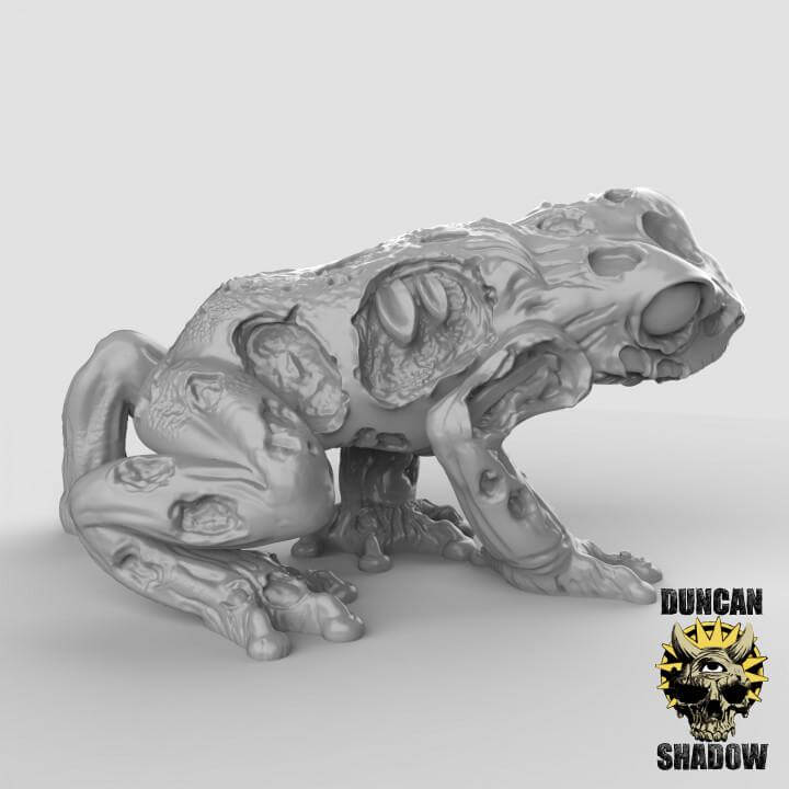 Zombie Frog | Duncan Shadow | PathFinder | Mini | Tabletop Wargaming | Dungeons and Dragons | Resin | Fantasy | RPG