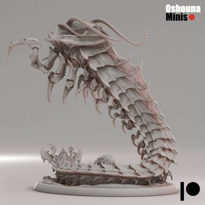 Centipede Queen - Deep Hive - Oshunaminis - Tabletop wargaming miniature for Grimdark | OPR | Sci-fi | Alien | Bug | Resin 3D Printed Mini