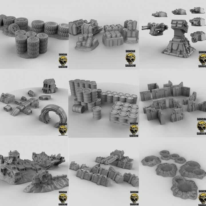 Sci Fi Terrain Bundle | Duncan Shadow| PathFinder | Mini | Tabletop Wargaming | Dungeons and Dragons | Resin | Fantasy | RPG