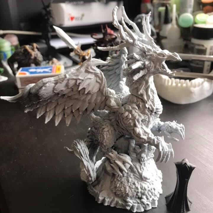 Forest Dragon | Fantasy | Print your Monster | PathFinder | Mini | Tabletop Wargaming | Dungeons and Dragons | Resin | Fantasy | RPG |