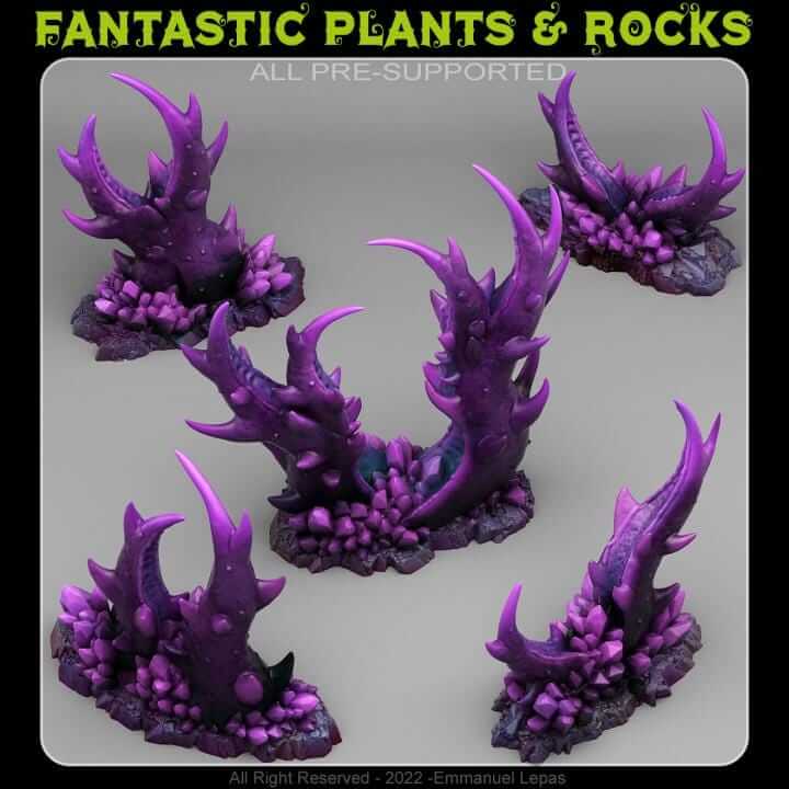 Underdark Claws Plants | Fantastic Plants and Rocks | PathFinder | Mini | Tabletop Wargaming | Dungeons and Dragons | Resin | Fantasy | RPG