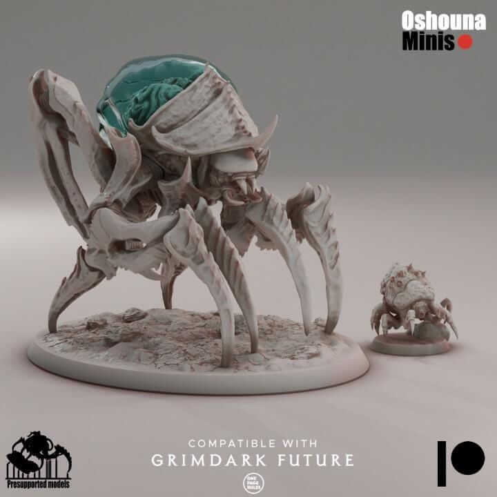 Great Mindeater - Deep Hive - Tabletop wargaming miniature for Grimdark | OPR | Sci-fi | Alien | Bug | Resin 3D Printed Mini | Swarm