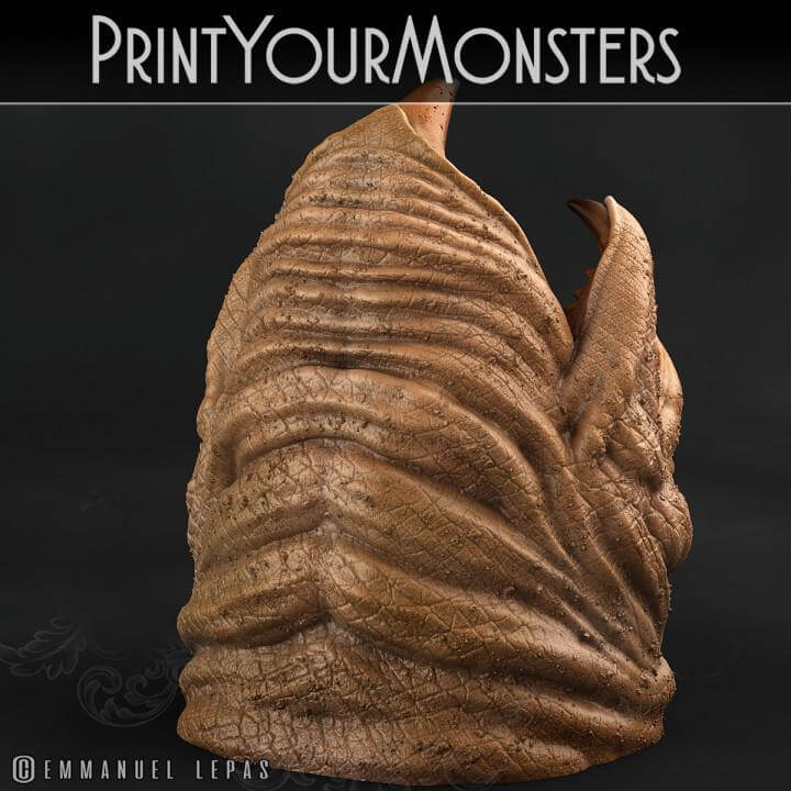 Dune Maw | Fantasy | Print your Monster | PathFinder | Mini | Tabletop Wargaming | Dungeons and Dragons | Resin | Fantasy | RPG |