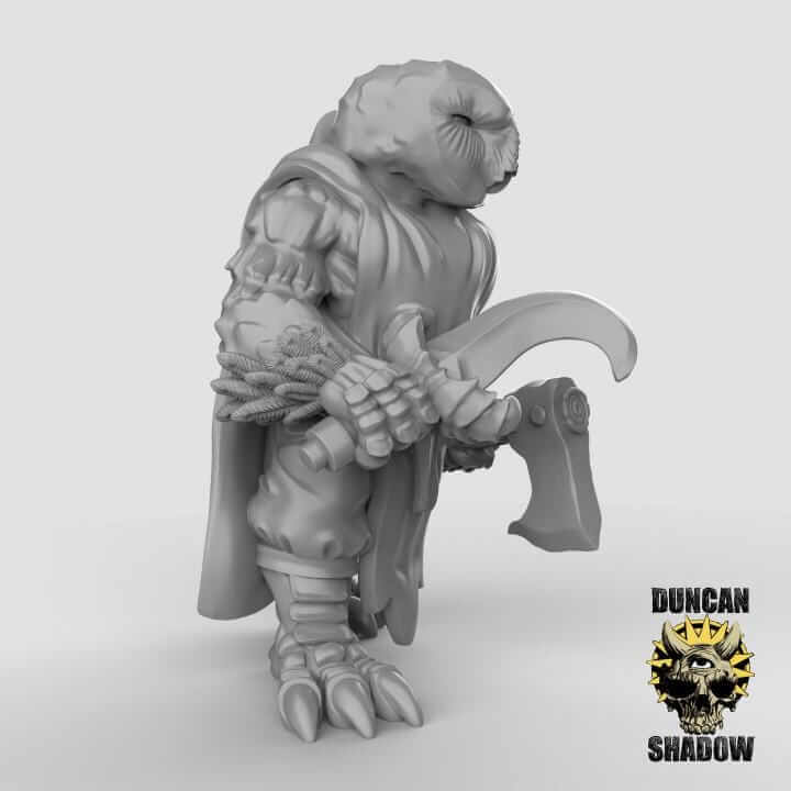 Owl Folk with Hand Weapons | Duncan Shadow | PathFinder | Mini | Tabletop Wargaming | Dungeons and Dragons | Resin | Fantasy | RPG