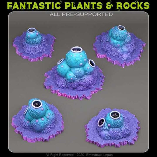 Sci-Fi Plants | Fantasy | Fantastic Plants and Rocks | PathFinder | Mini | Tabletop Wargaming | Dungeons and Dragons | Resin | Fantasy | RPG