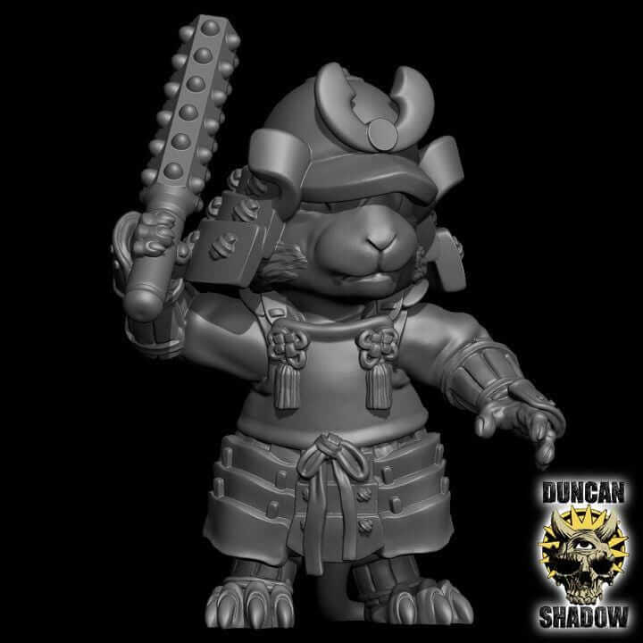 Mousle Samurai with Clubs | Duncan Shadow | PathFinder | Mini | Tabletop Wargaming | Dungeons and Dragons | Resin | Fantasy | RPG