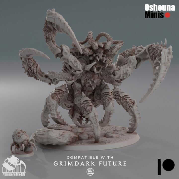 Yeti Crab - Deep Hive - Oshounaminis - Tabletop wargaming miniature for Grimdark OPR | Sci-fi | Alien | Bug | Resin 3D Printed Mini | Swarm