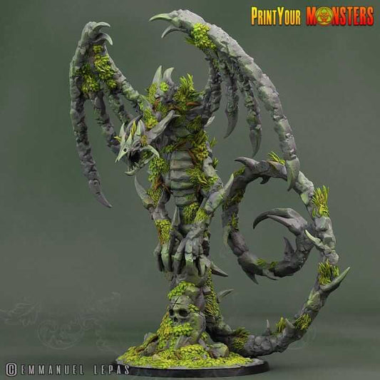 Rock Dragon | Fantasy | Print your Monster | PathFinder | Mini | Tabletop Wargaming | Dungeons and Dragons | Resin | Fantasy | RPG |