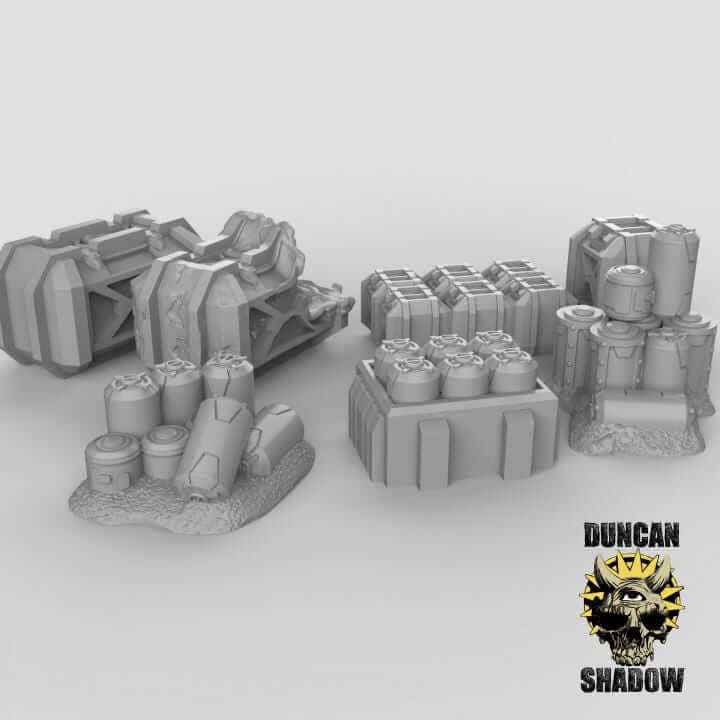 Sci Fi Terrain Bundle | Duncan Shadow| PathFinder | Mini | Tabletop Wargaming | Dungeons and Dragons | Resin | Fantasy | RPG