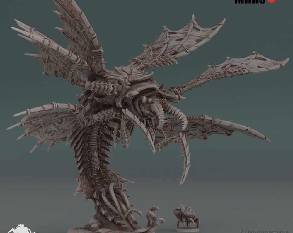 Titan Deep Hive Flying Winged Titan model with intricate details and wings on a neutral background.