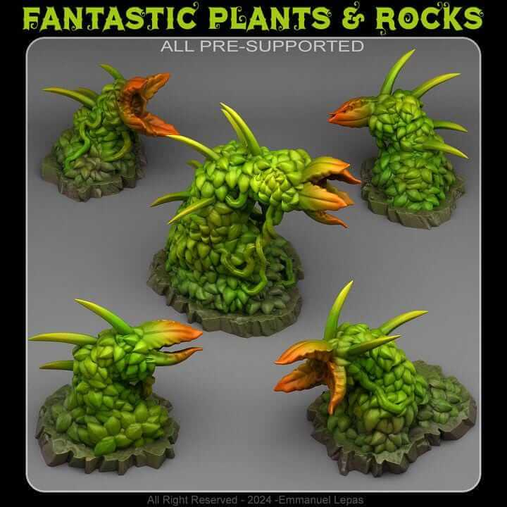 Carnivorous Hedges | Tabletop Wargaming for Dungeons & Dragons | Fantasy RPG miniature | Fantasy mini for DND | Fantastic Plants and Rocks